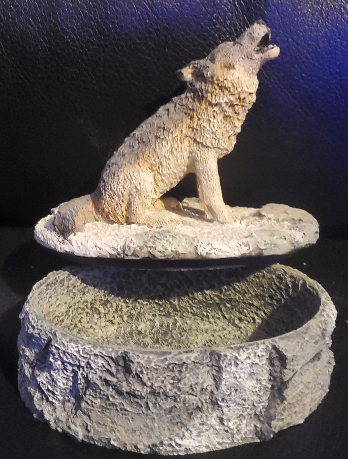 Wolf Figurine Trinket Keepsake Box