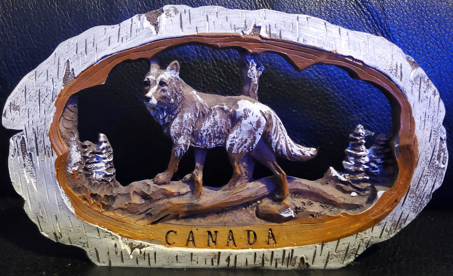 Wolf in Forest Canada Art Figure Display