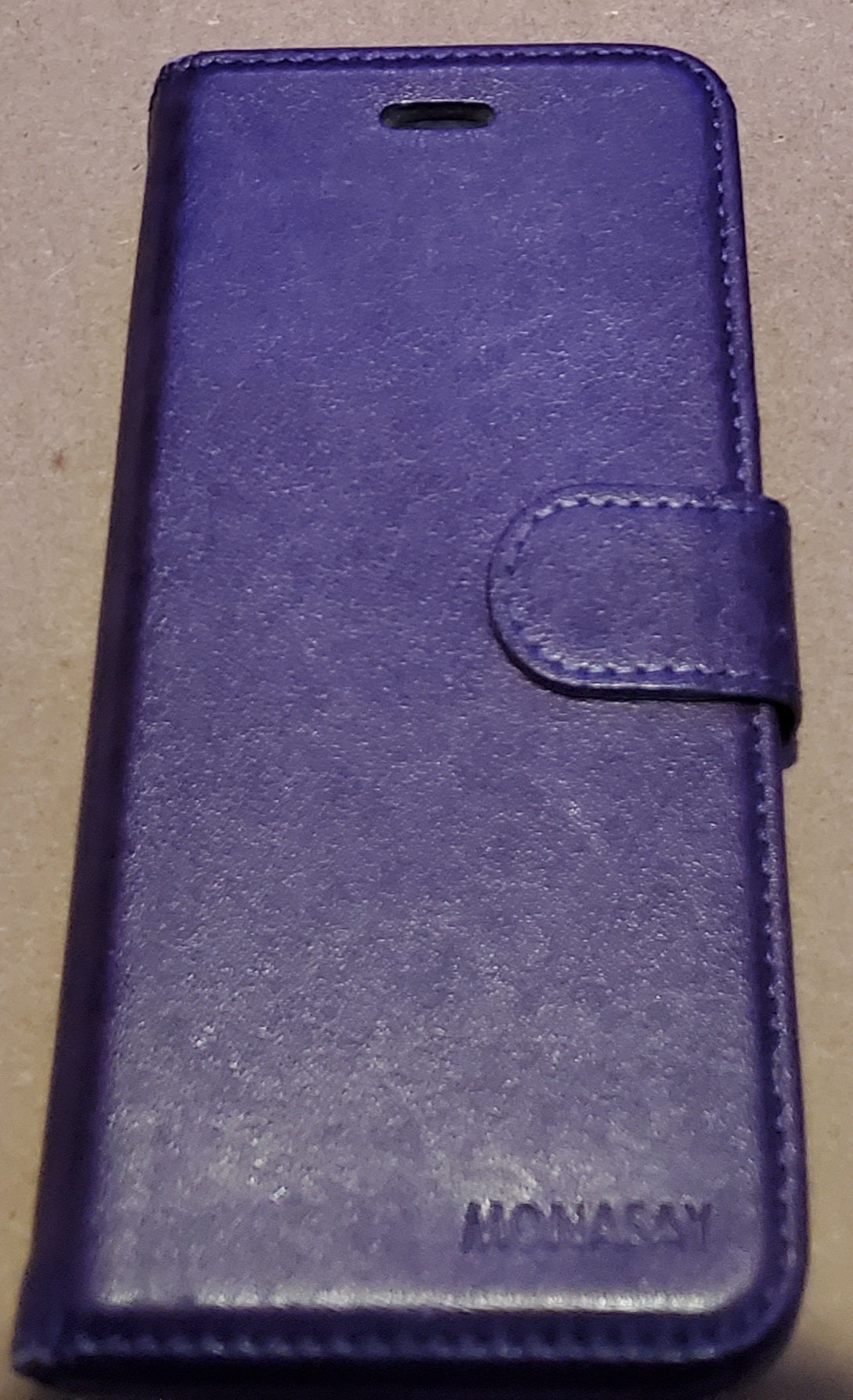 Monasay Purple Wallet Style Case for IPhone 8