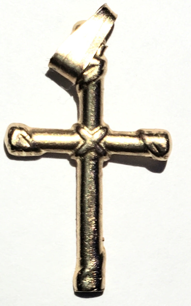 Small 10K Gold Cross Pendant