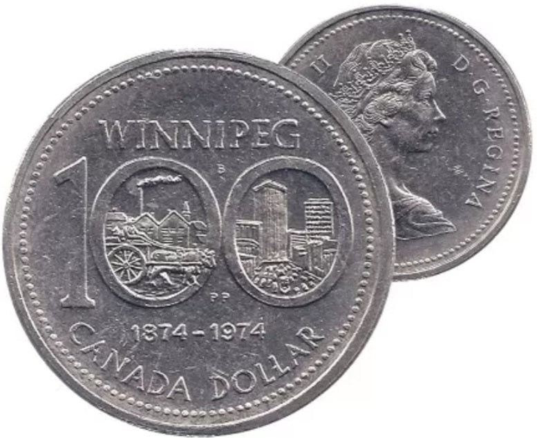 Canada 1974 Canadian Winnipeg One Dollar Coin