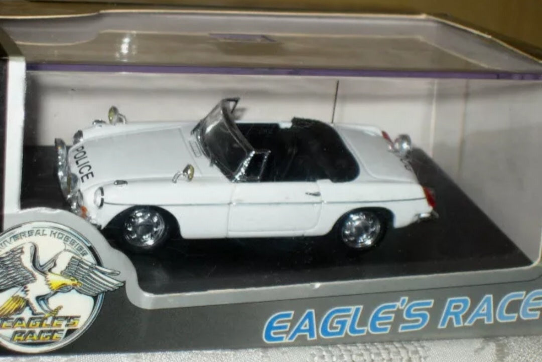 Eagle Race 1967 M.G.B. MK II British Police Convertible Cabrioet Diecast 1/43