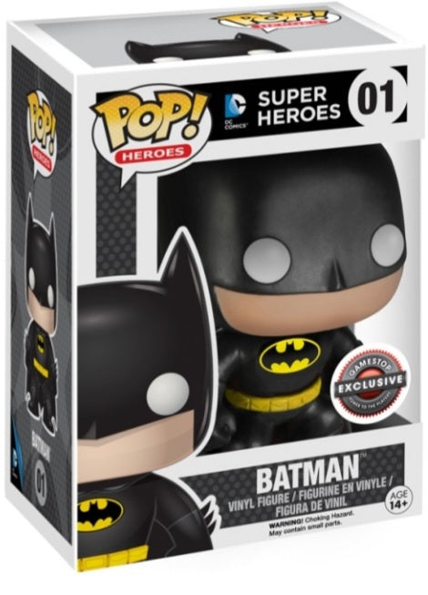 Funko Pop Vinyl Figure 01 - Batman Super Heroes Gamestop Exclusive