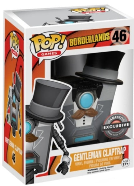 Funko Pop Vinyl Figure 46 - Borderlands Gentleman ClapTrap