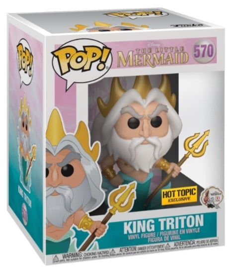 Funko Pop Vinyl 6 inch Figure 570 - Little Mermaid King Triton