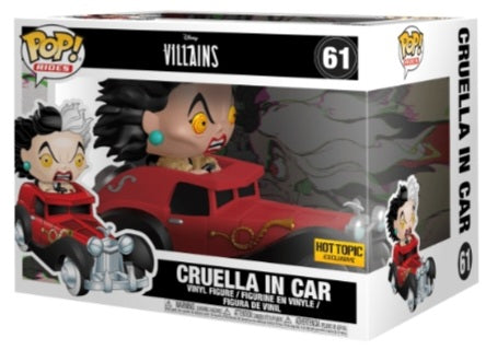 Funko Pop Vinyl Figure 61 - Disney 101 Dalmatians Cruella in Car