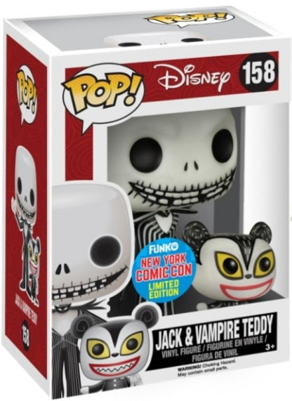 Funko Pop Vinyl Figure 158 - Disney NBX Jack & Vampire Teddy