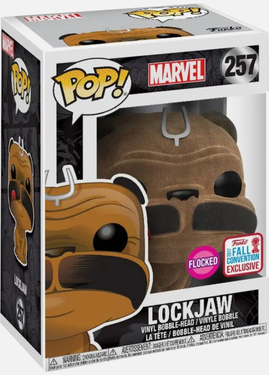 Funko Pop Vinyl Figure 257 - Marvel Lockjaw Flocked