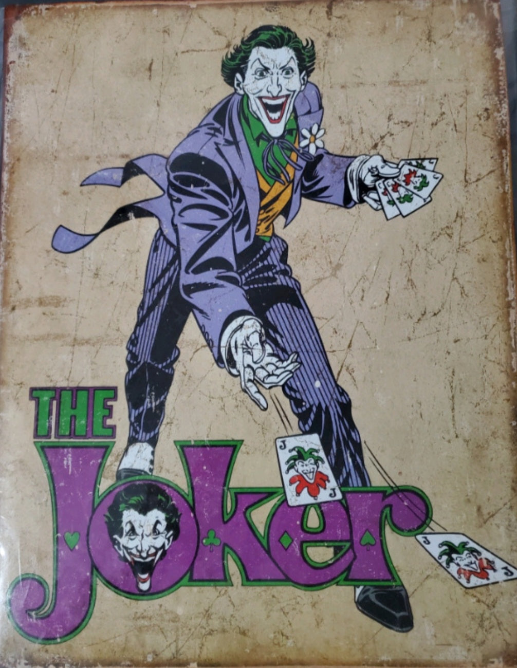 Joker Metal Sign Art - 12 x 16 Inch Display