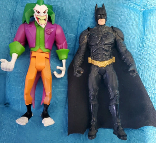 Vintage Antique Toys Batman and Joker Action Figures