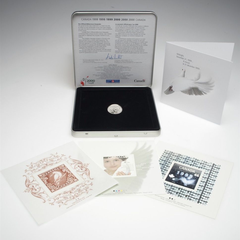 Canada 1999 - 2000 Canada Post Millennium Keepsake Commemorative Stamps Coin Set