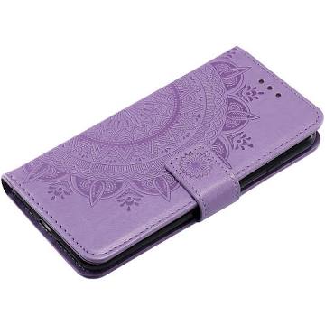 Monasay Purple Wallet Style Case for IPhone 8