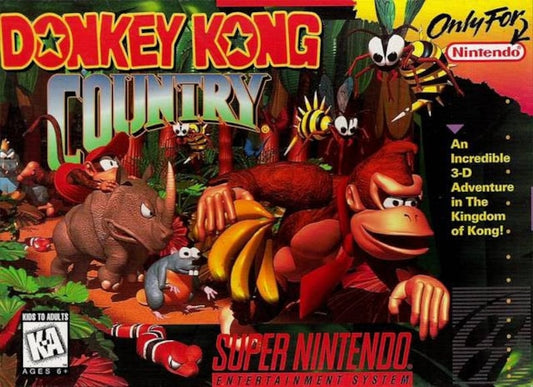 SNES Super Nintendo - Donkey Kong Country