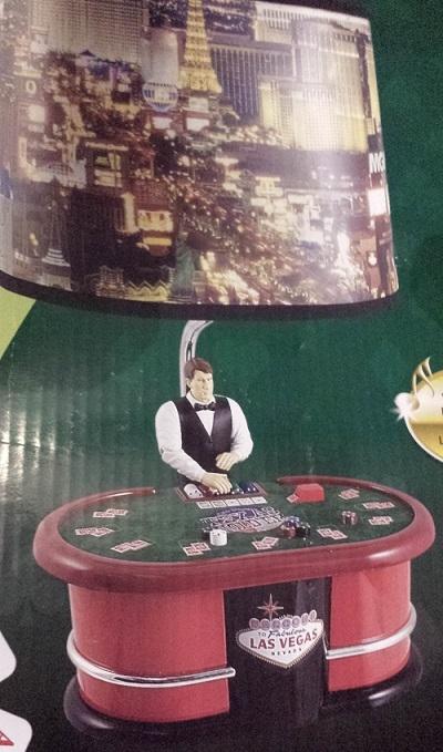 Poker Lamp Las Vegas Card Theme Animated with Sound and Lights