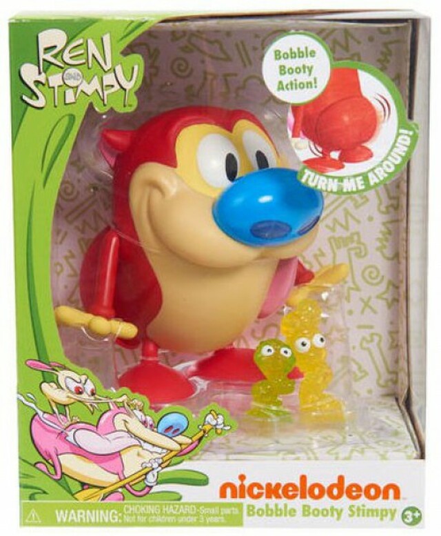 NickToons Ren & Stimpy Bobble Booty Stimpy 6-Inch Vinyl Figure