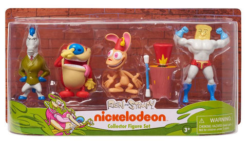 Nickelodeon Ren and Stimpy 3 Inch 5-Pack Collector Figure Set